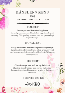 MÅNEDENS MENU