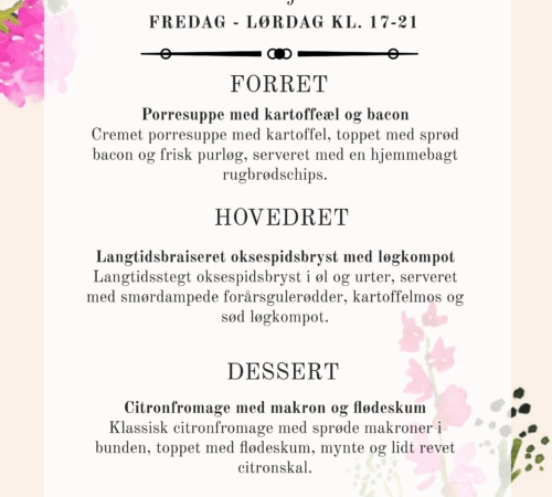 MÅNEDENS MENU
