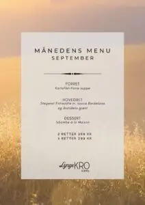 MÅNEDENS MENU