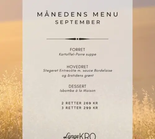 MÅNEDENS MENU