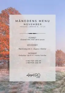 MÅNEDENS MENU