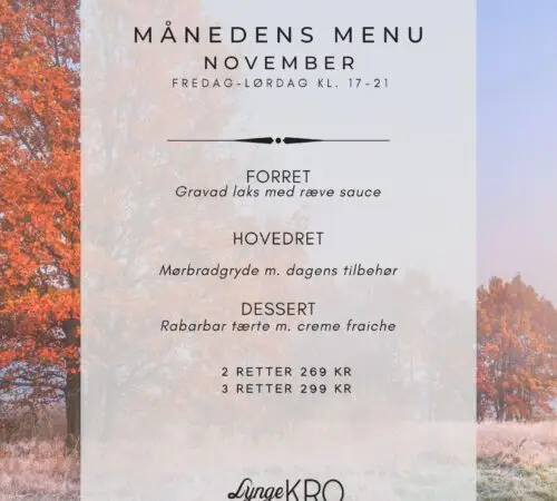 MÅNEDENS MENU